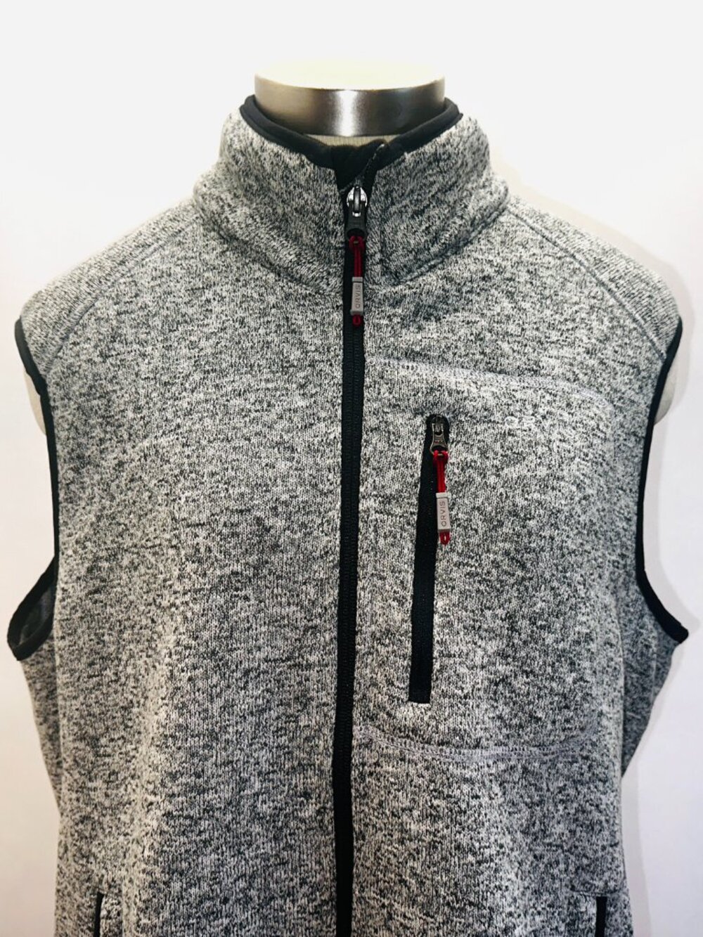 ORVIS Vest Womens Large Gray Full Zip Collared 3-Pockets Outdoor NEW - Picture 2 of 12